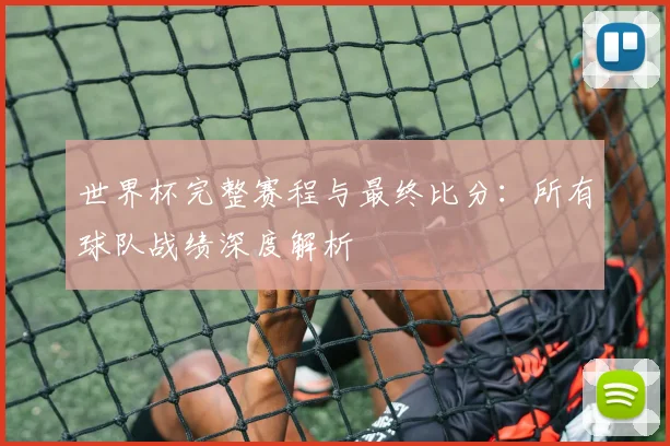 世界杯完整赛程与最终比分:所有球队战绩深度解析